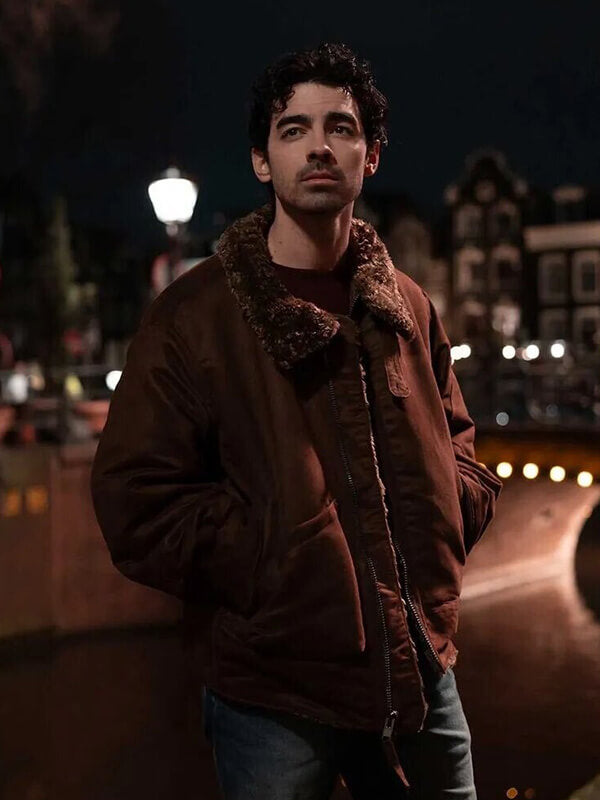 Joe Jonas A Very Jonas Christmas Movie Shearling Jacket