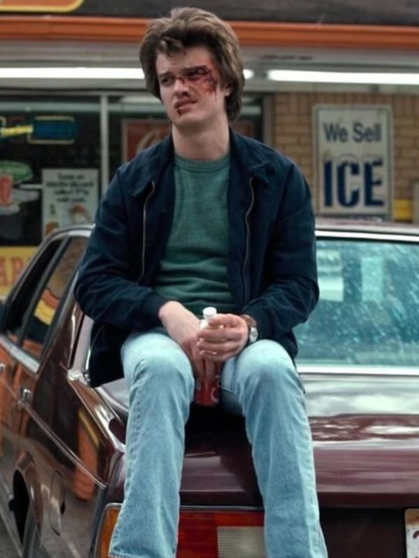 Joe Keery Stranger Things S01 Steve Bomber Jacket