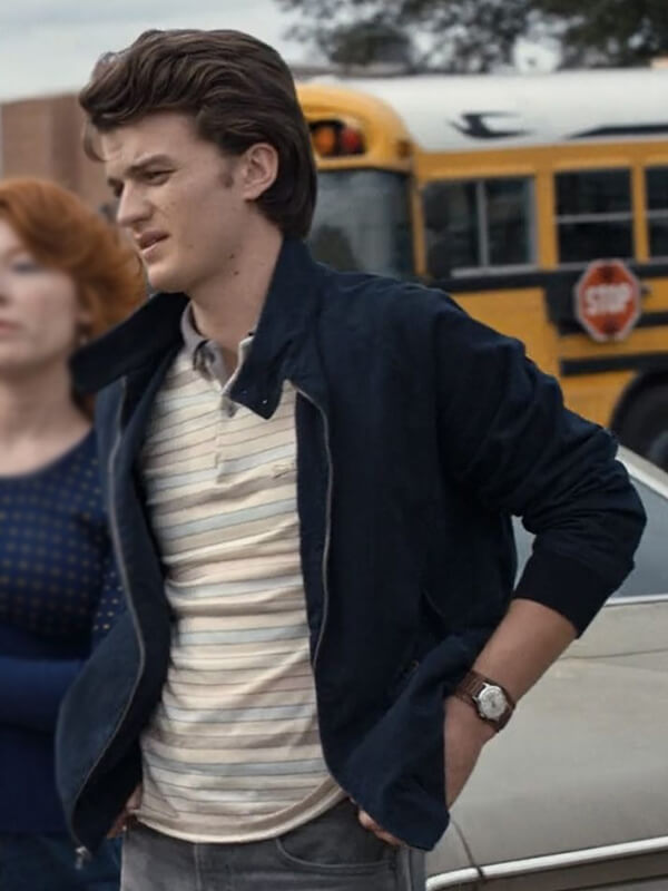 Joe Keery Stranger Things S01 Steve Bomber Jacket