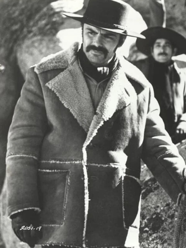 Joe Kidd 1972 John Saxon Suede Shearling Coat
