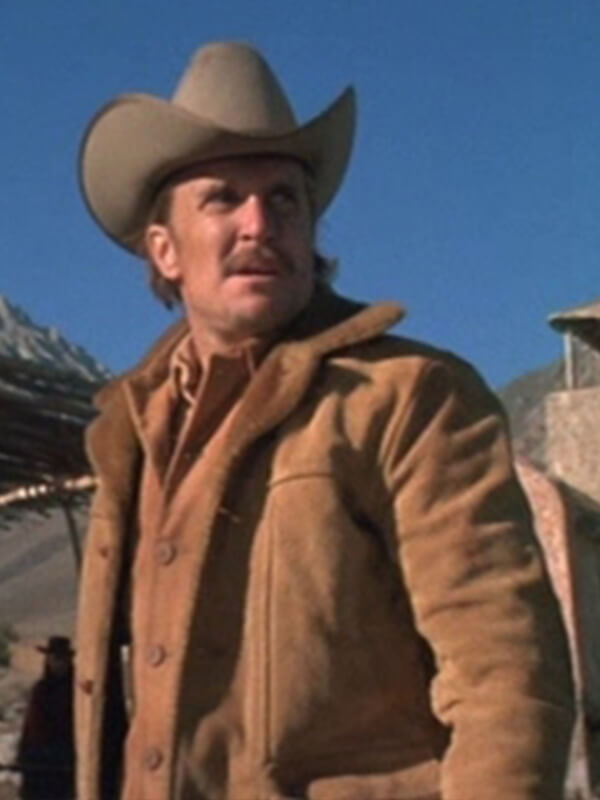 Joe Kidd 1972 Robert Duvall Beige Suede Shearling Jacket