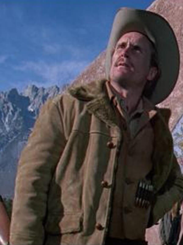Joe Kidd 1972 Robert Duvall Beige Suede Shearling Jacket