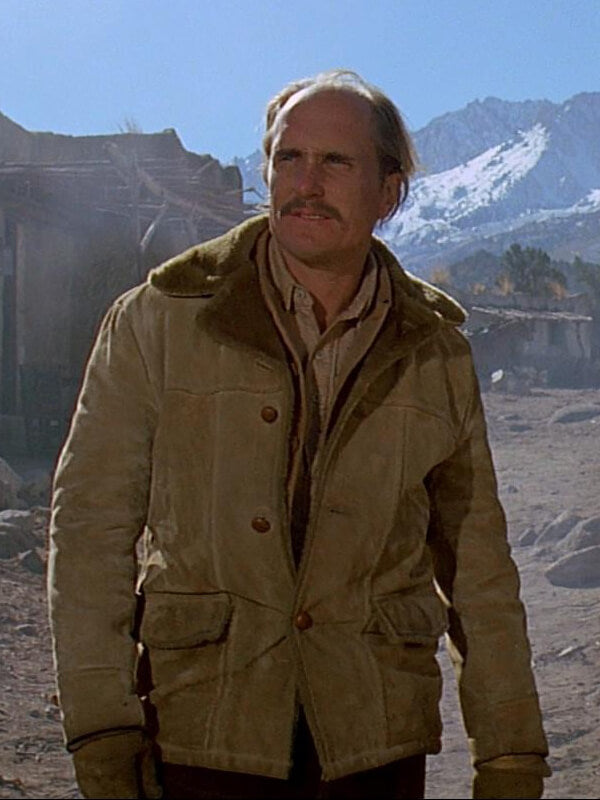 Joe Kidd 1972 Robert Duvall Beige Suede Shearling Jacket
