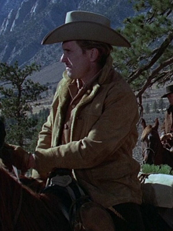 Joe Kidd 1972 Robert Duvall Beige Suede Shearling Jacket