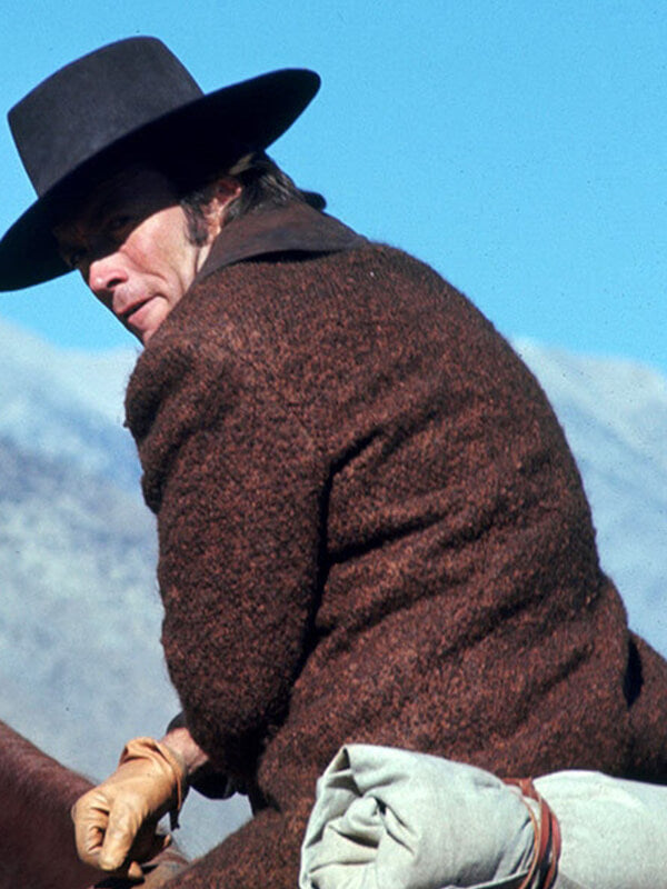 Joe Kidd Clint Eastwood Brown Wool Jacket