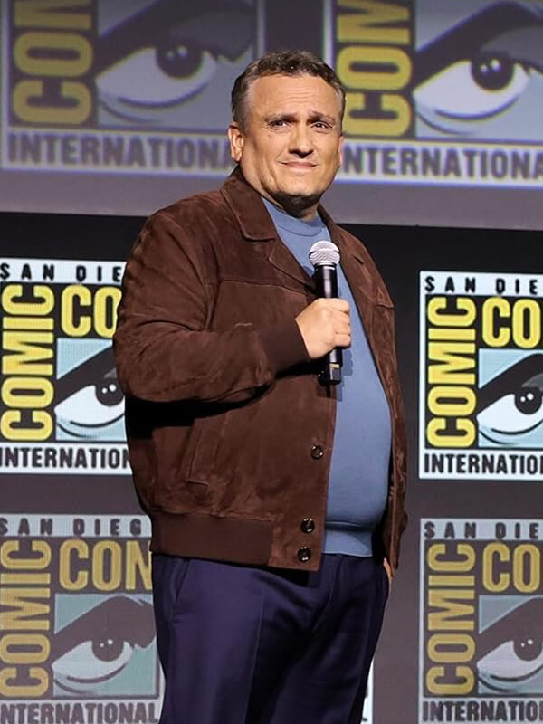 Joe Russo Avengers Doomsday Brown Suede Jacket