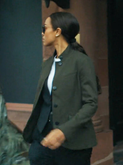 Joe Special Ops Lioness Zoe Saldana Green Blazer