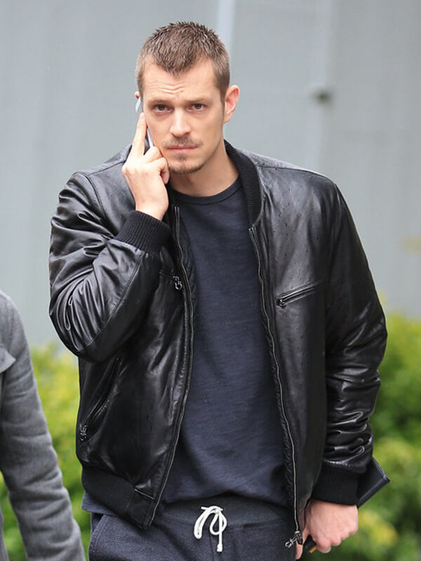 Joel Kinnaman The Killing Black Leather Jacket