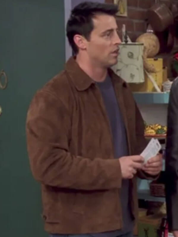 Joey Tribbiani Friends Matt LeBlanc Suede Jacket