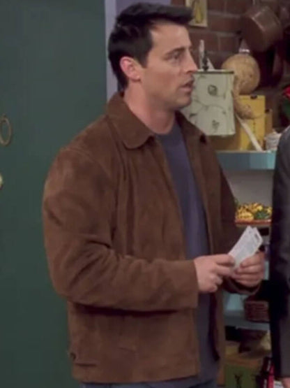 Joey Tribbiani Friends Matt LeBlanc Suede Jacket