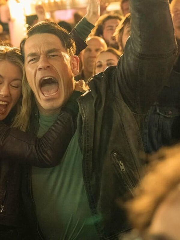 John Cena Peacemaker Black Leather Jacket