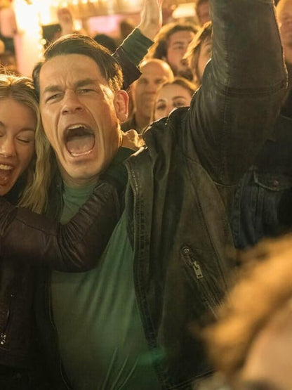 John Cena Peacemaker Black Leather Jacket