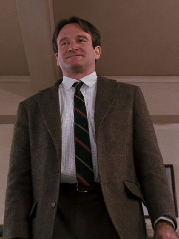 John Keating Dead Poet Society Brown Corduroy Coat