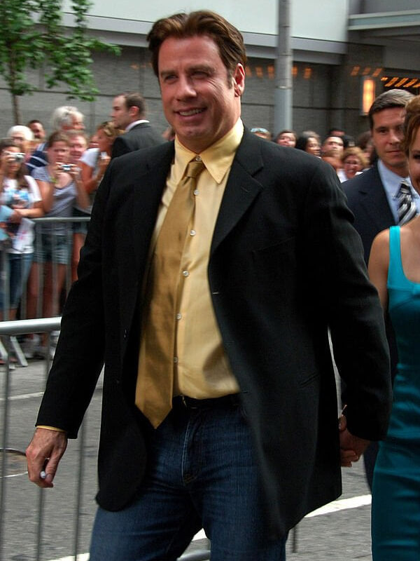John Travolta Hairspray Black Wool Coat