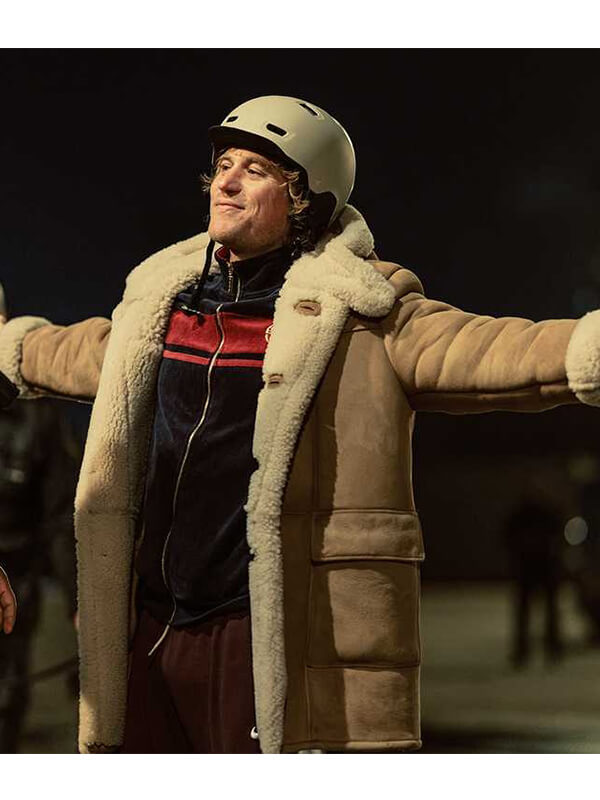 Johnny Flynn MobLand S02 Suede Shearling Coat