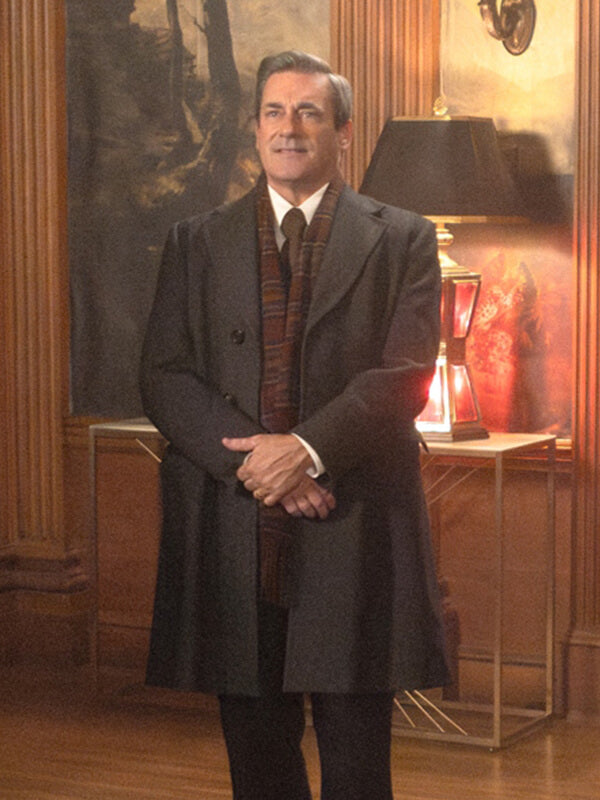 Jon Hamm American Hostage 2026 Fred Heckman Wool Coat
