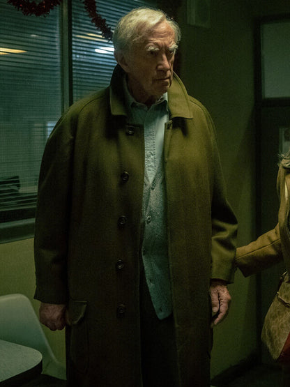 Jonathan Pryce Slow Horses S04 Brown Wool Coat