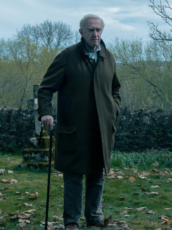 Jonathan Pryce Slow Horses S04 Brown Wool Coat