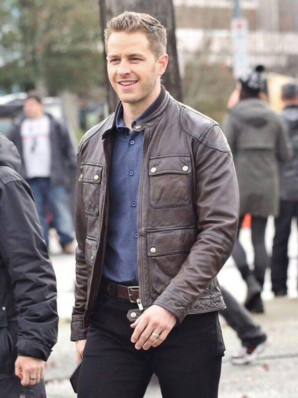 Josh Dallas Once Upon A Time Brown Leather Jacket