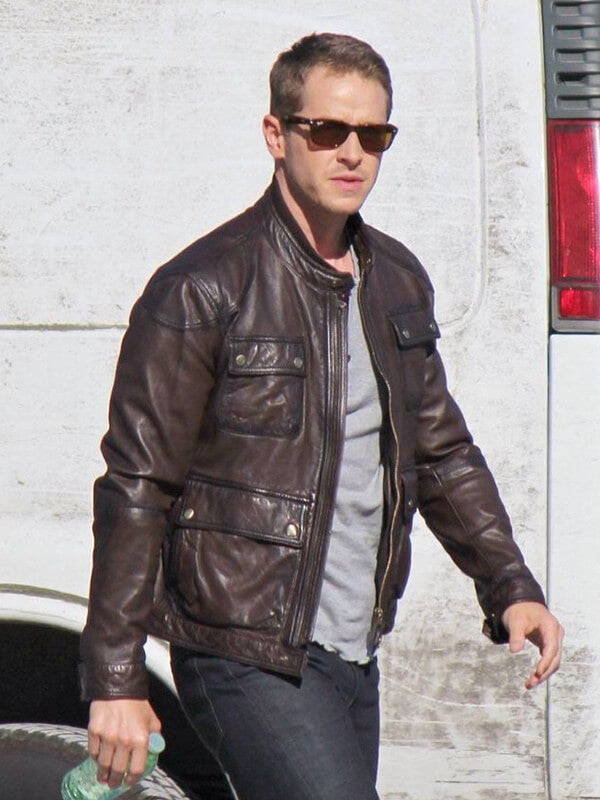 Josh Dallas Once Upon A Time Brown Leather Jacket
