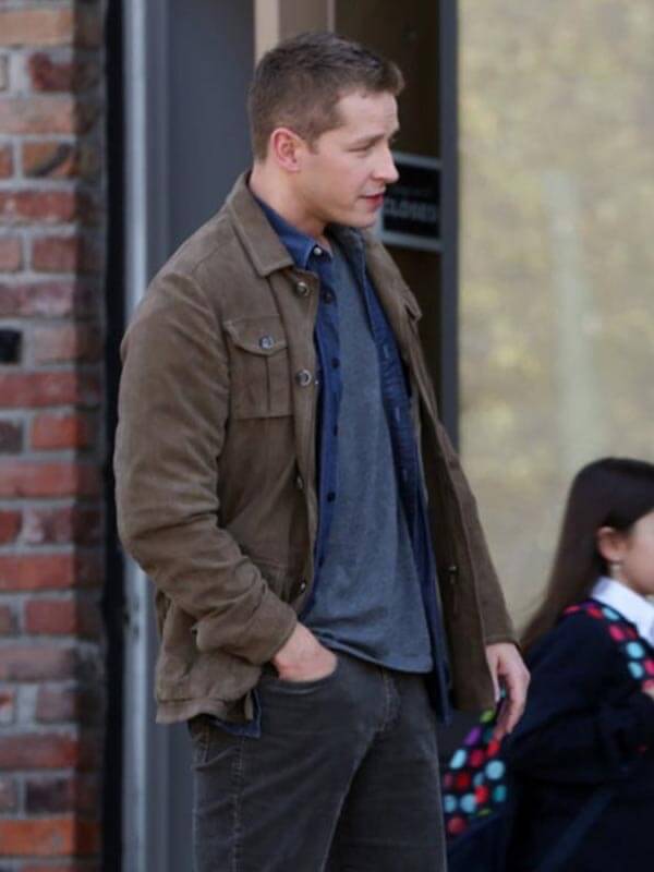 Josh Dallas Once Upon A Time Brown Suede Jacket