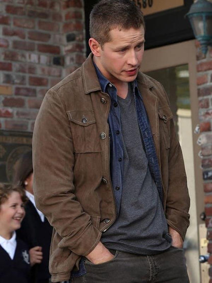 Josh Dallas Once Upon A Time Brown Suede Jacket