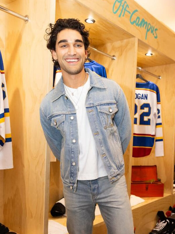 Josh Heuston Off Campus Premiere Demin Jacket