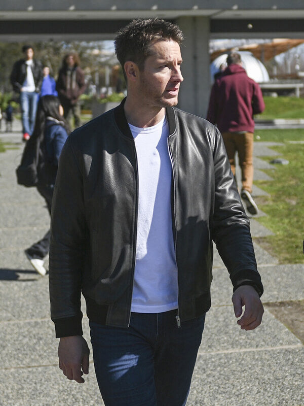Justin Hartley S01 Tracker Bomber Leather Jacket
