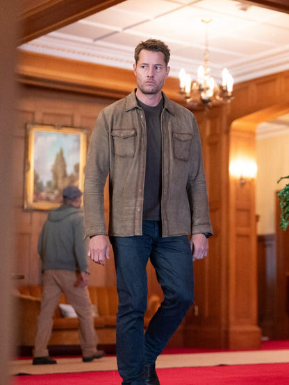 Justin Hartley Tracker S03 Brown Suede Jacket