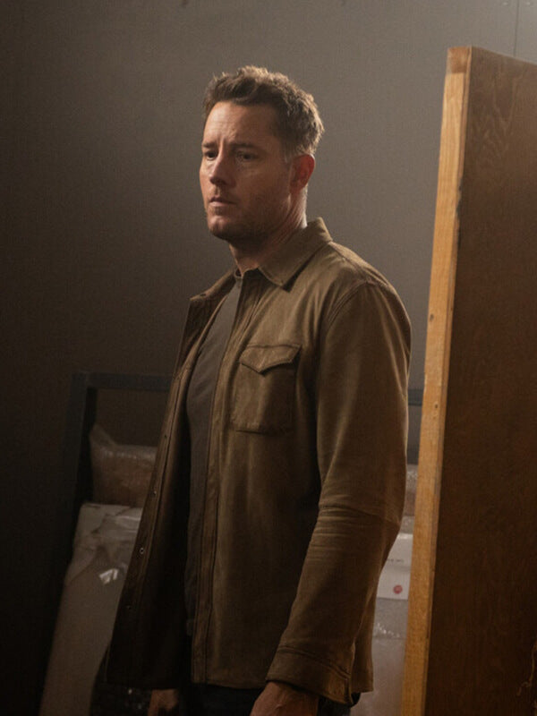 Justin Hartley Tracker S03 Brown Suede Jacket