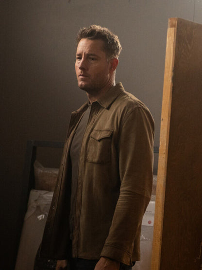 Justin Hartley Tracker S03 Brown Suede Jacket