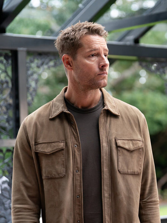 Justin Hartley Tracker S03 Brown Suede Jacket