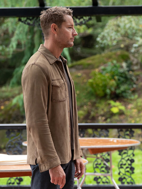 Justin Hartley Tracker S03 Brown Suede Jacket