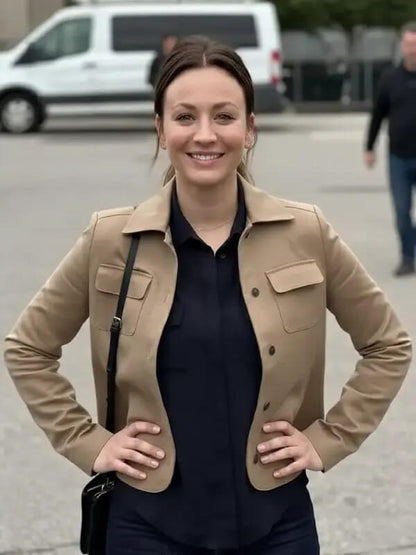 Kaley Cuoco Vanished 2026 Alice Monroe Wool Jacket