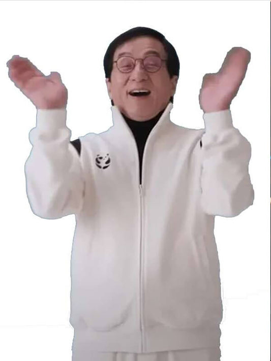 Karate Kid Legends 2025 Jackie Chan White Bomber Jacket