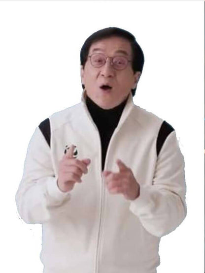 Karate Kid Legends 2025 Jackie Chan White Bomber Jacket