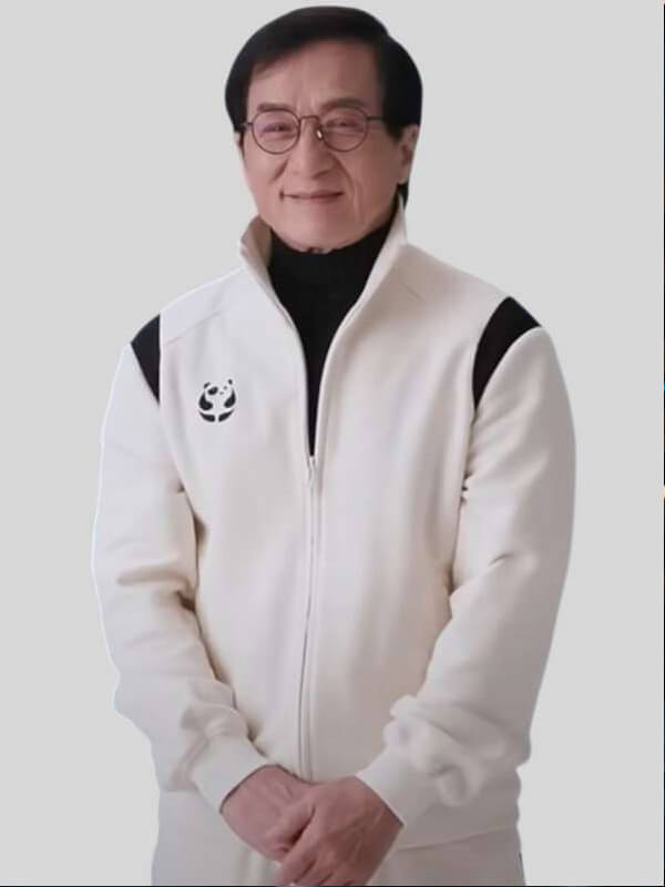 Karate Kid Legends 2025 Jackie Chan White Bomber Jacket