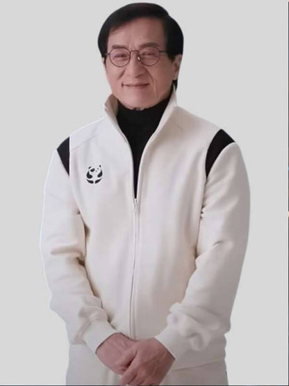 Karate Kid Legends 2025 Jackie Chan White Bomber Jacket