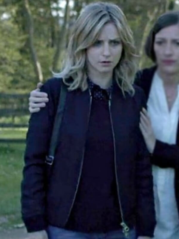 Karin Parke Black Mirror S03 Black Bomber Jacket