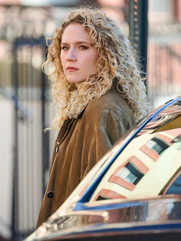 Kat Cunning Line of Fire 2026 Brown Suede Coat