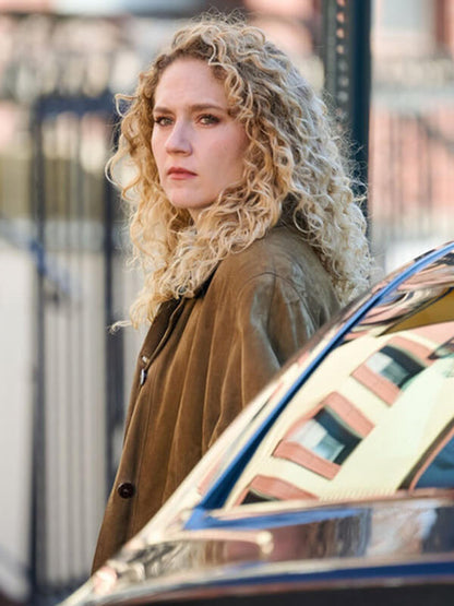Kat Cunning Line of Fire 2026 Brown Suede Coat