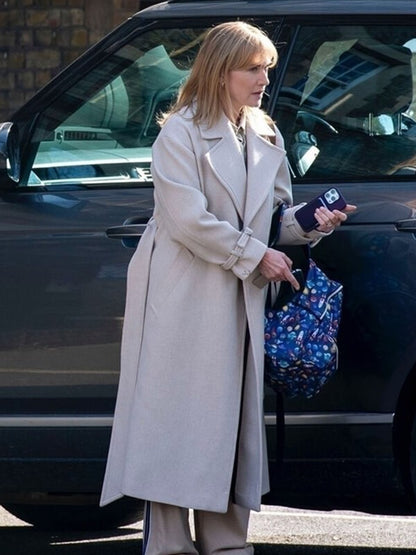 Kate Winslet Goodbye June 2025 Wool Trench Coat