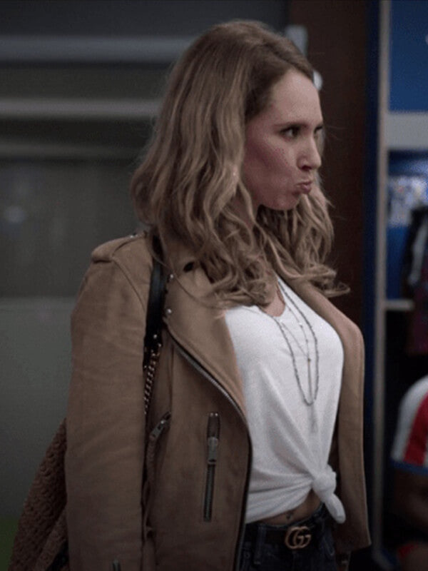 Keeley Jones Ted Lasso S01 Brown Suede Jacket