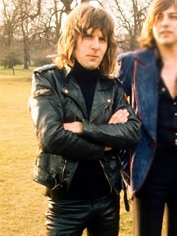 Keith Emerson Black Leather Biker Jacket