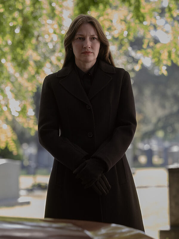 Kelly Macdonald Lanterns S01 Wool Coat