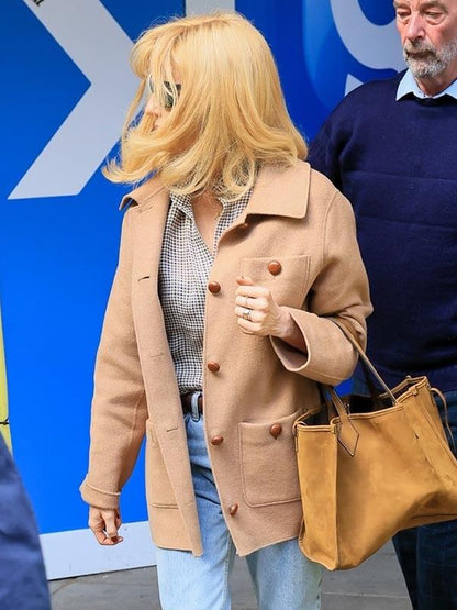 Kelly Reilly Dutton Ranch Premiere Wool Jacket