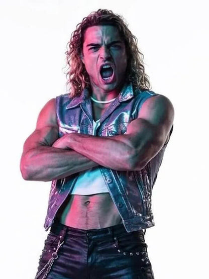 Ken Masters Street Fighter 2026 Silver Leather Vest