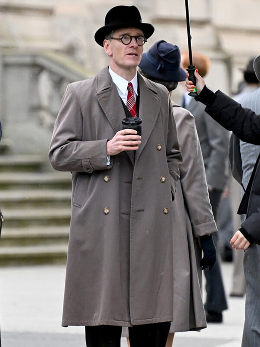 Kennedy 2026 Michael Fassbender Brown Coat