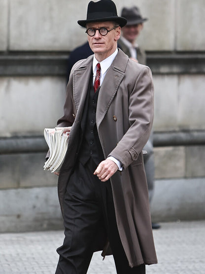 Kennedy 2026 Michael Fassbender Brown Coat