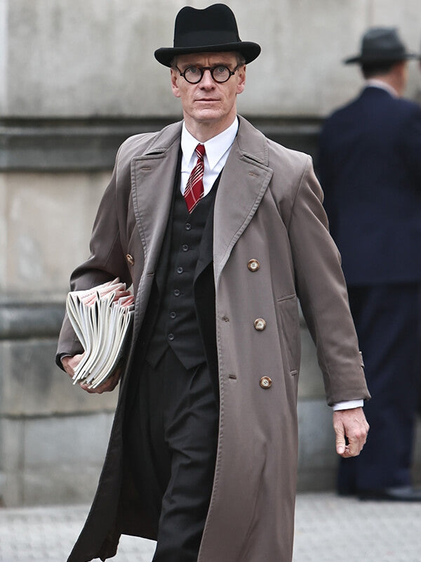 Kennedy 2026 Michael Fassbender Brown Coat